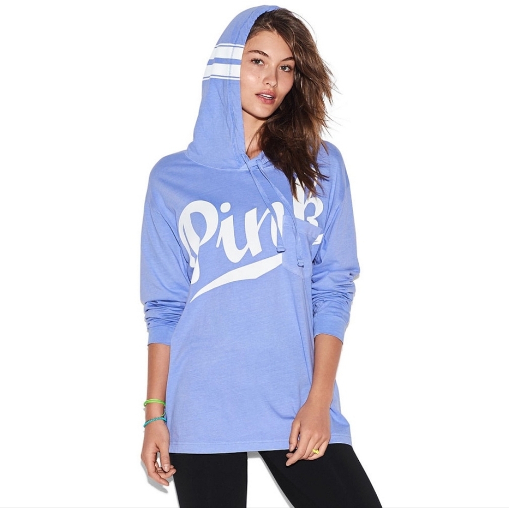 Victoria's Secret PINK Campus Hoodie Tee Pullover Women's/ Small - Picture 6 of 6
